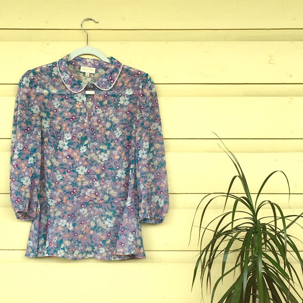 ModCloth Opportunity for Originality Floral Blouse
